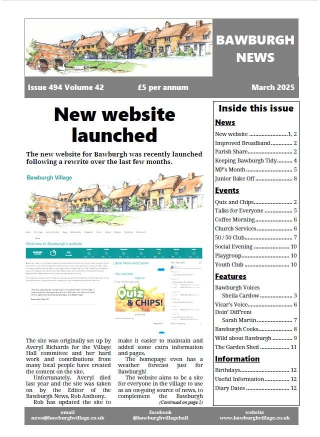Bawburgh News March 2025