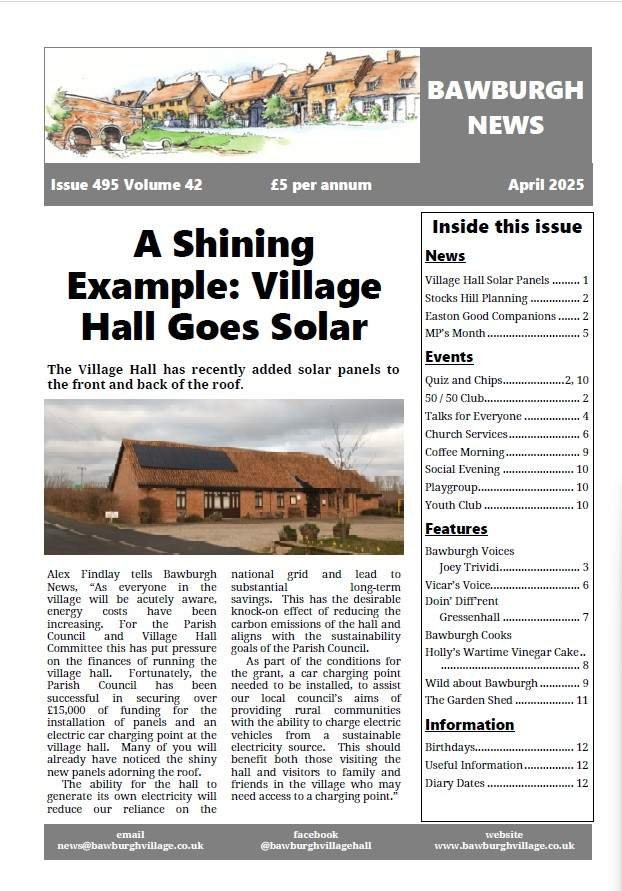 Bawburgh News April 2025
