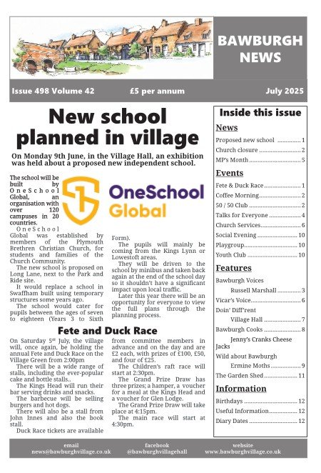 Bawburgh News July 2025