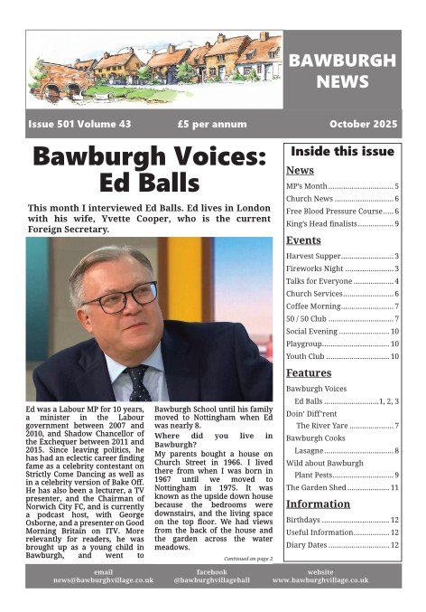 Bawburgh News October 2025
