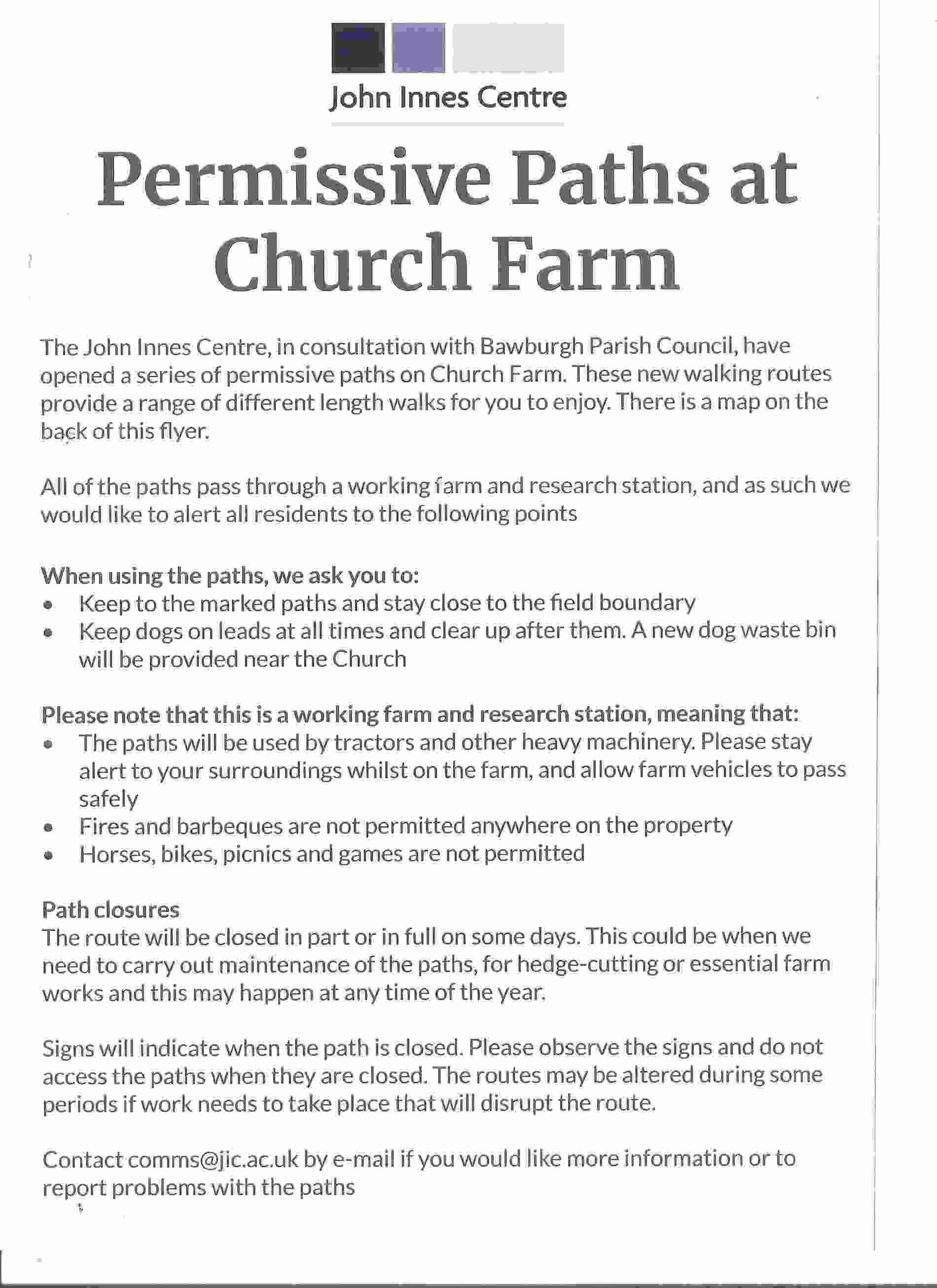 permissive footpath leaflet