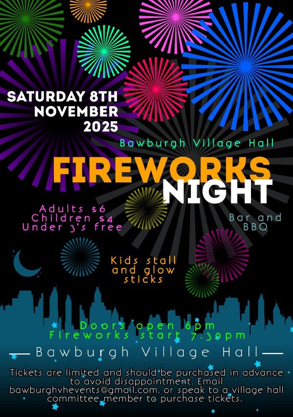 Poster for the fireworks night event